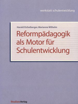 cover image of Reformpädagogik als Motor für Schulentwicklung